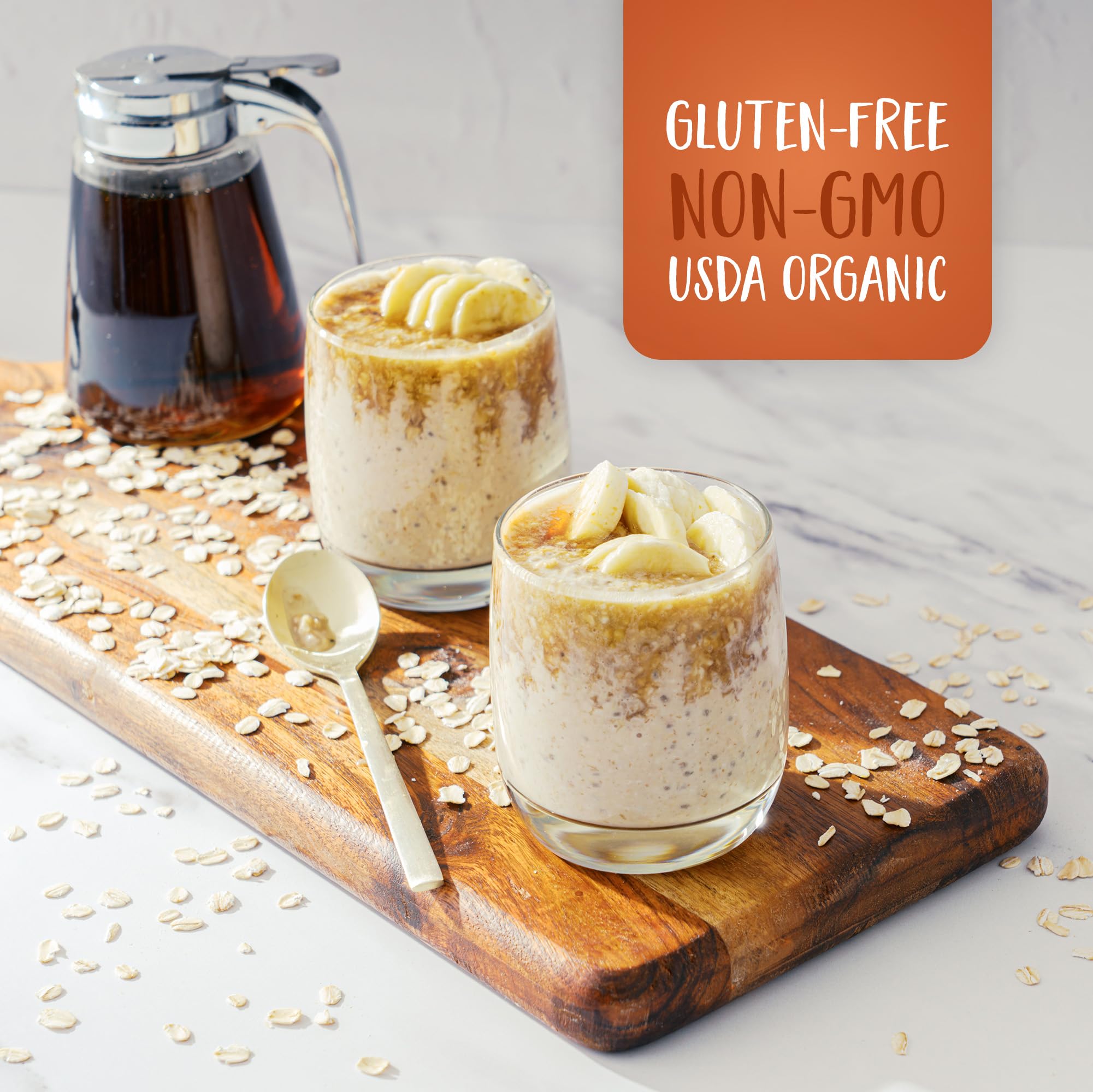 Oatsome Maple Overnight Oats topping ideas with fruit and nut butter.