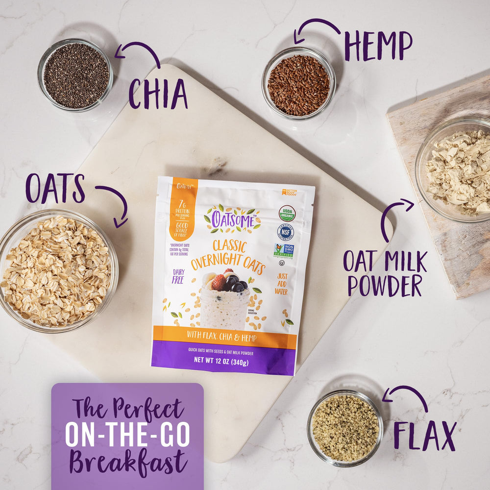 Oatsome toppings options showcase customizable, satisfying breakfasts.