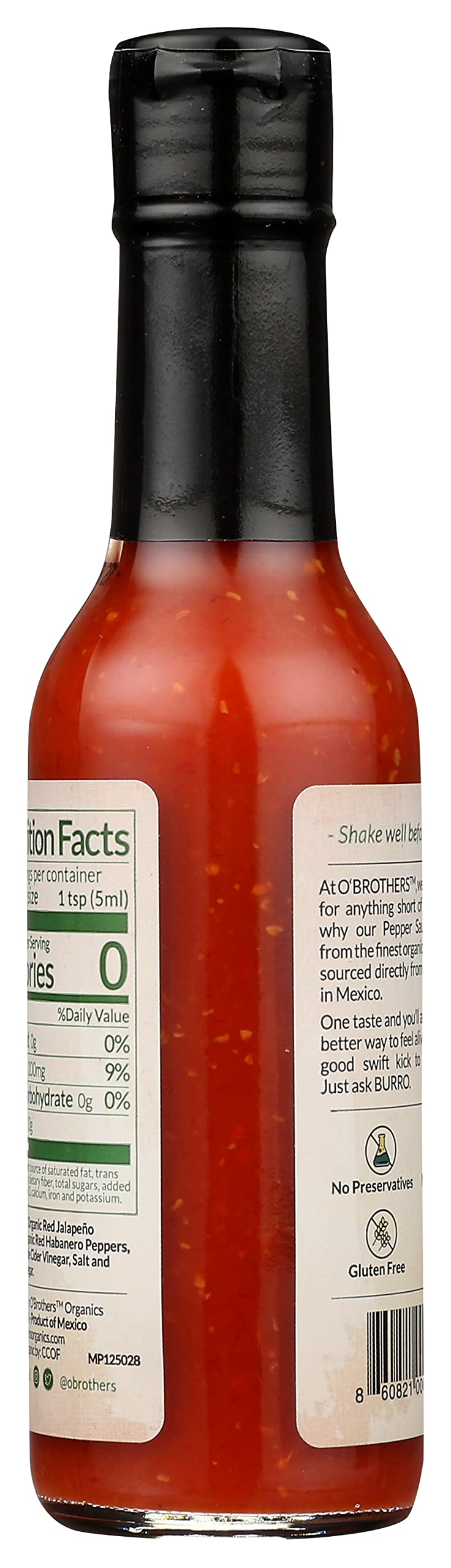 Gift box packaging of O'Brothers Organics habanero sauce