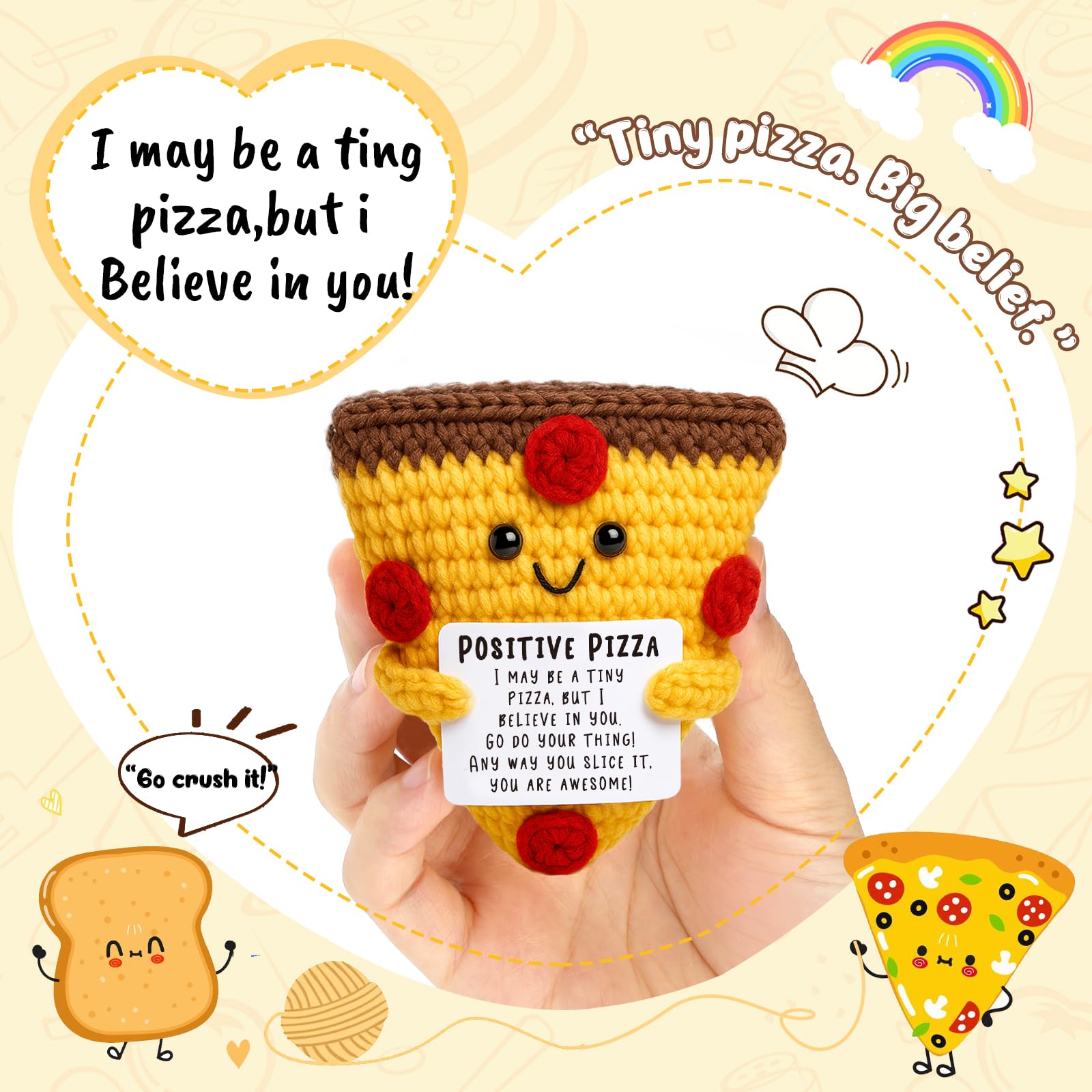 OCCDesign festive edition crochet pizza enhances gift moments for partners and friends.