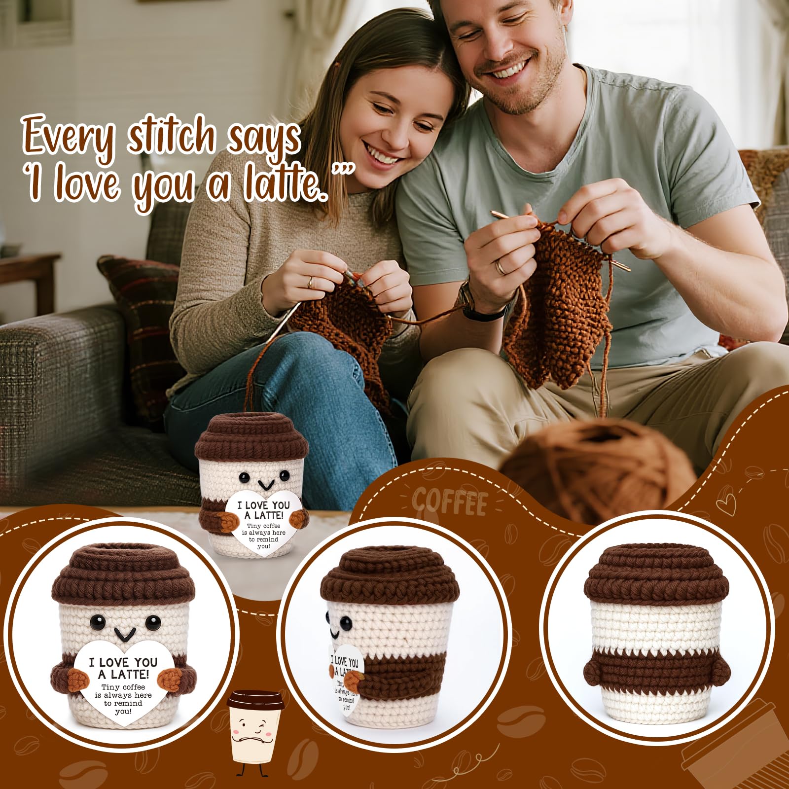 OCCdesign I Love You a Latte ornament for romantic home display.