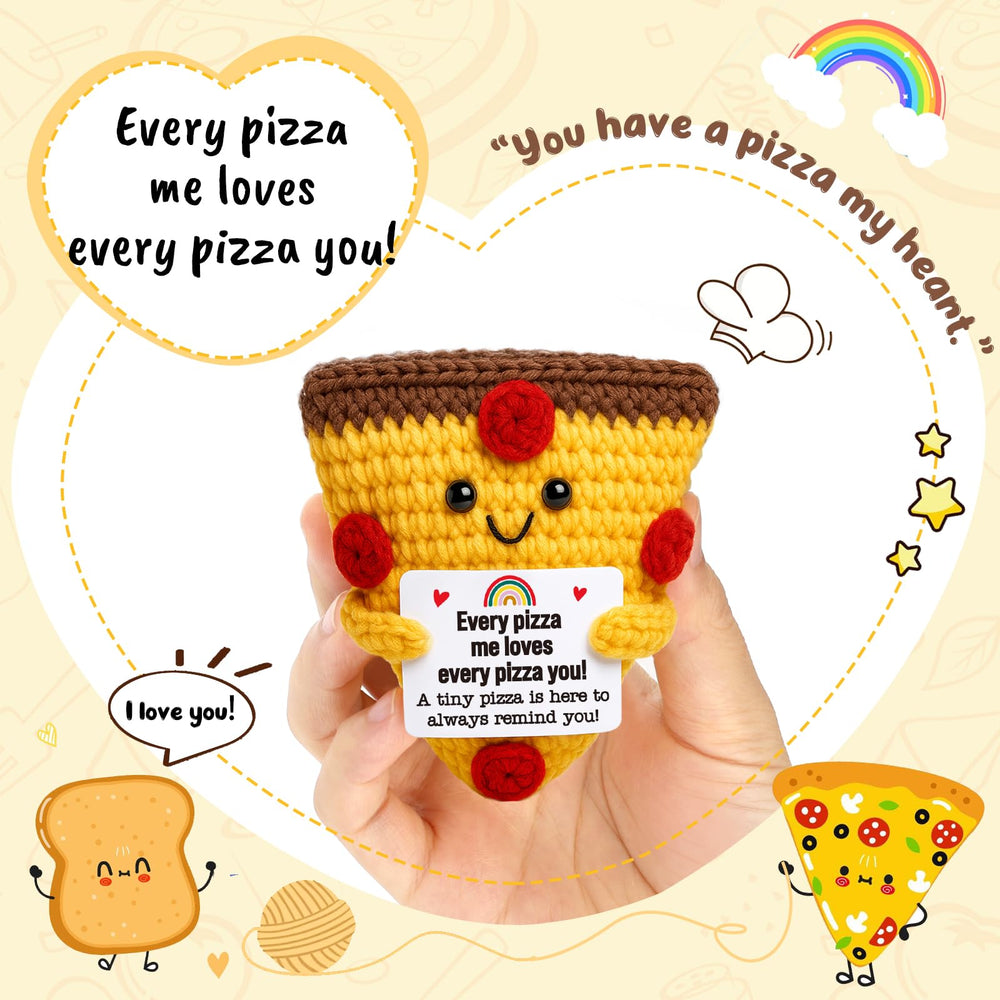 OCCdesign crochet pizza gift for everyday love and cheer.