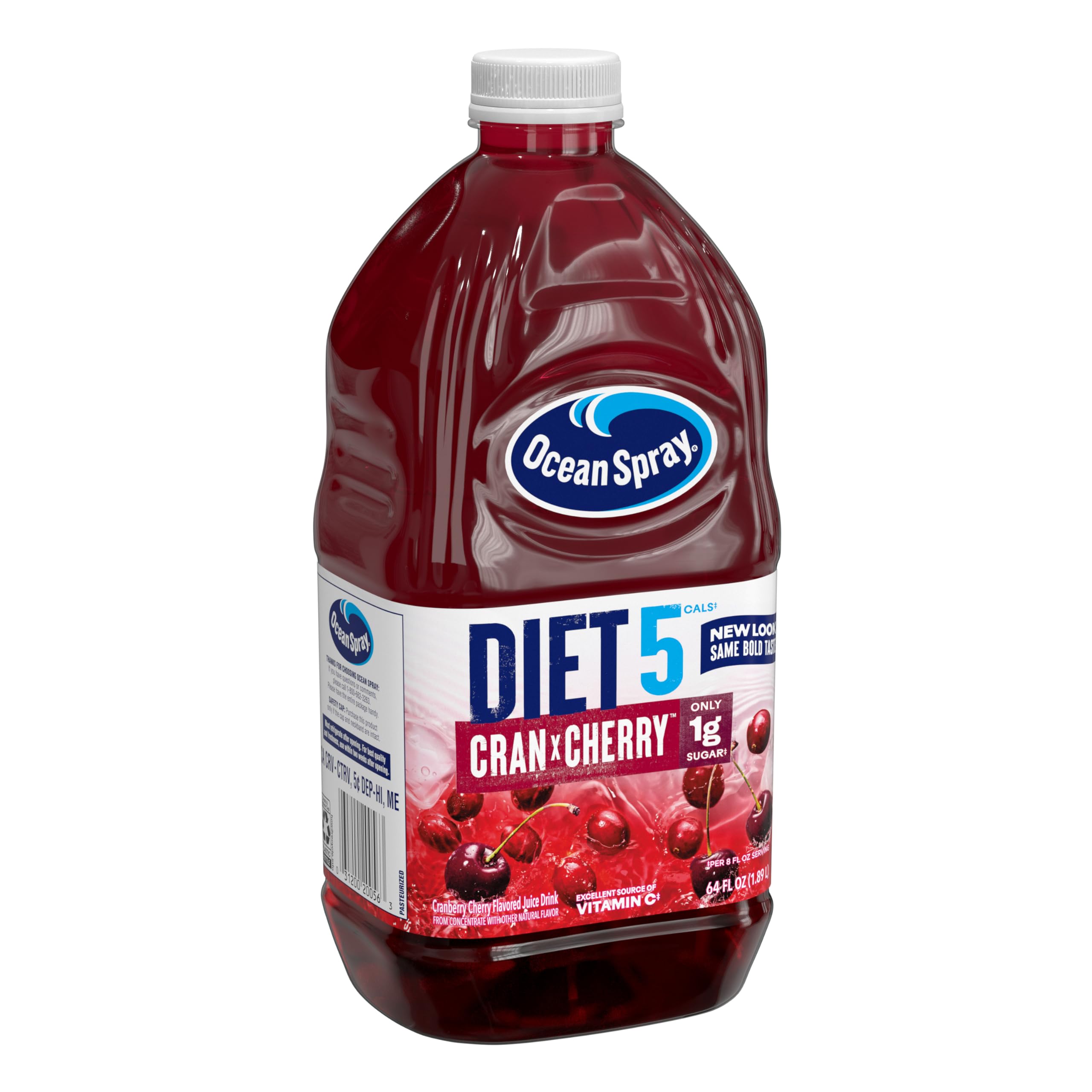 Packaging and branding of Ocean Spray Cran-Cherry diet juice