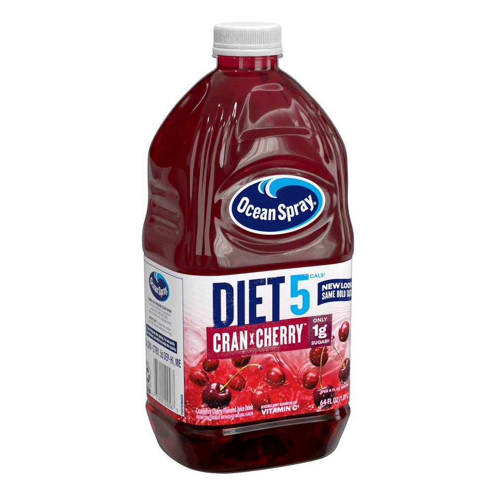 Packaging and branding of Ocean Spray Cran-Cherry diet juice