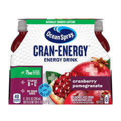 Ocean Spray Cran-Energy cranberry-pomegranate bottle front for on-the-go energy