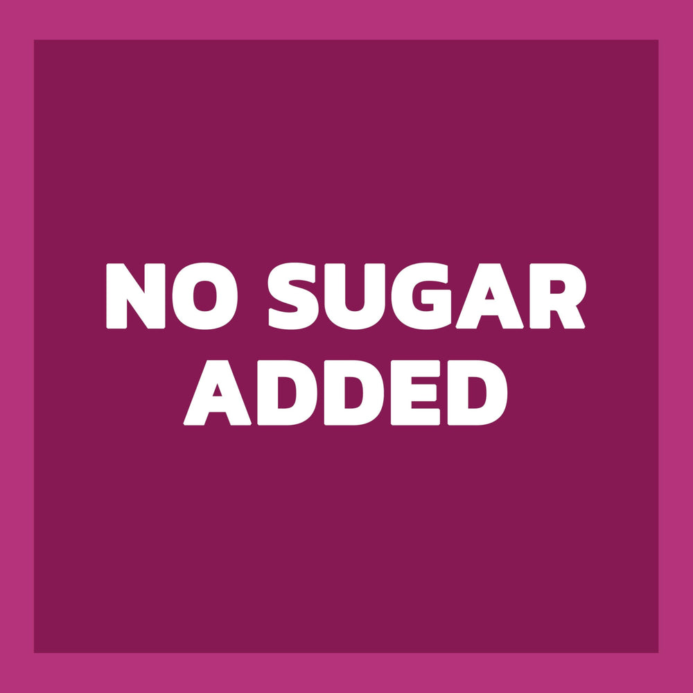 A chilled glass with ice highlights crisp cranberry-pomegranate flavor