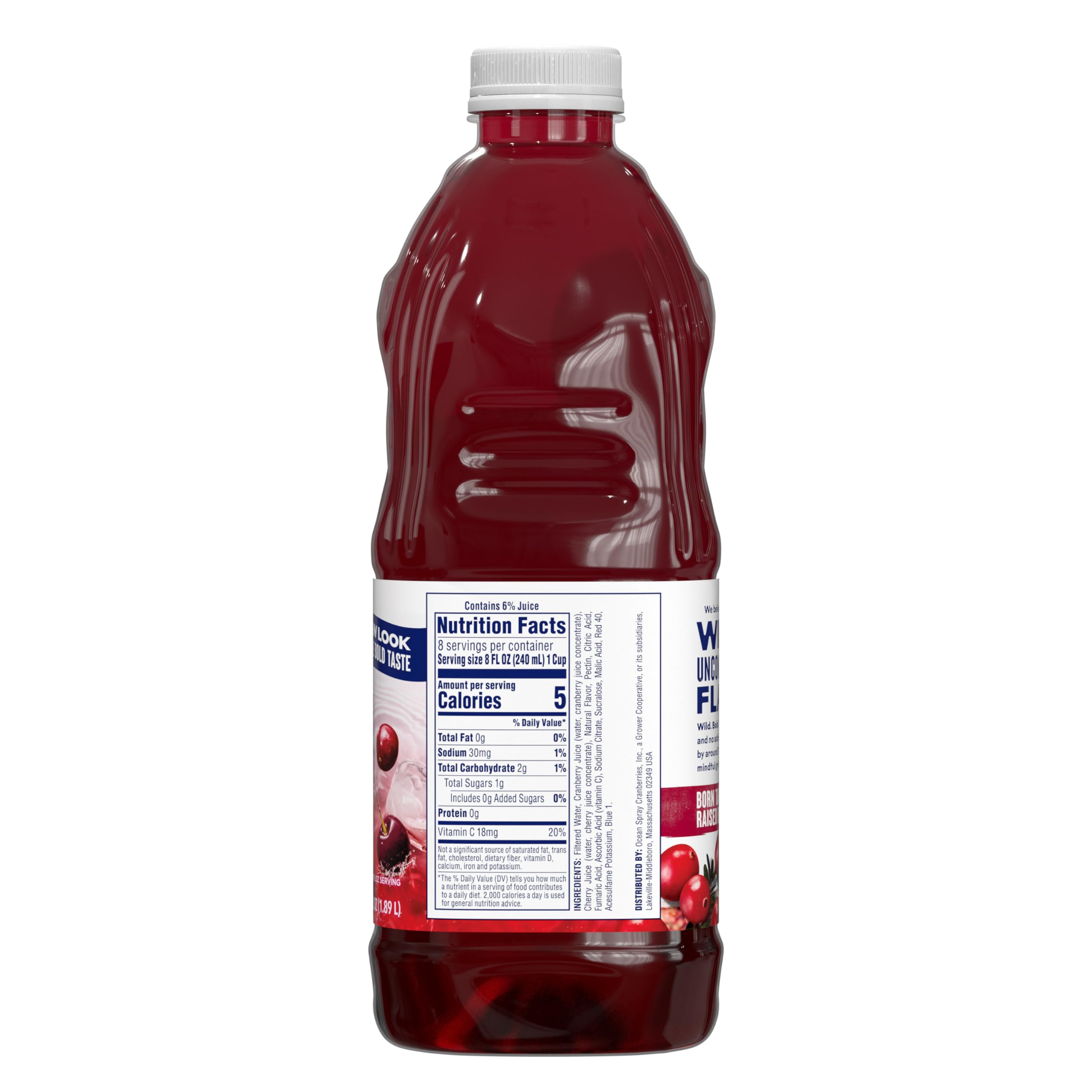 Ocean Spray Diet Cran-Cherry glass poured with ice, refreshing moment