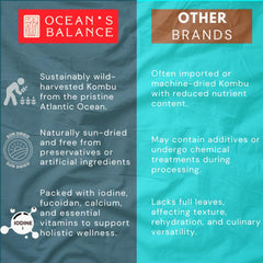 Ocean's Balance kombu slices soaking, ready to add umami to soups.