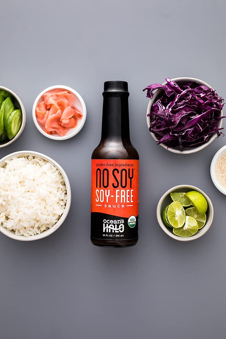 Ocean's Halo sauce ready for dipping with fresh vegetables and sides.