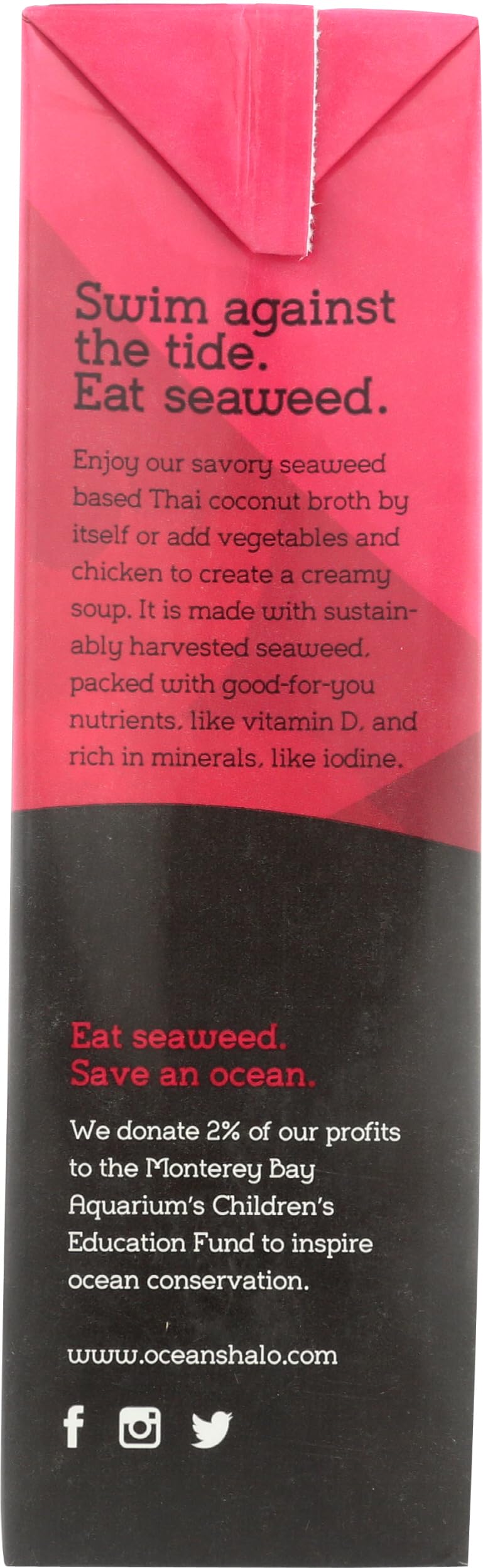 Ocean's Halo vegan gluten-free icon, signaling allergen-friendly broth base.