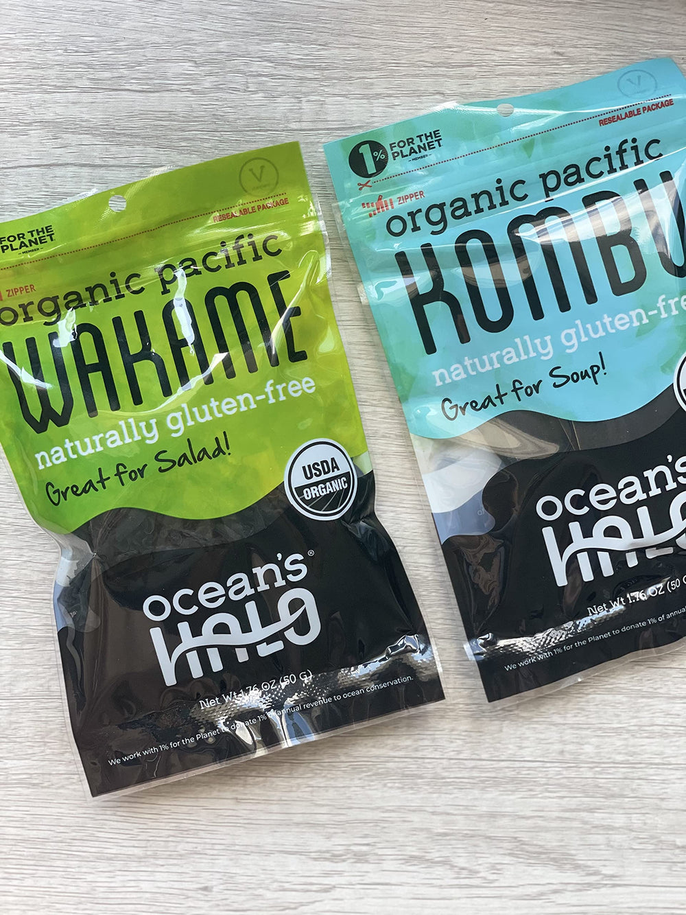 Ocean's Halo Wakame Strips garnished with seaweed sheets for a polished finish.