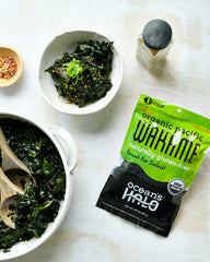 Ocean's Halo Wakame Strips in miso soup, adding depth and balance.