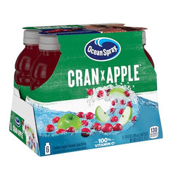 Cran-Apple label close-up highlighting cranberry and apple flavors.