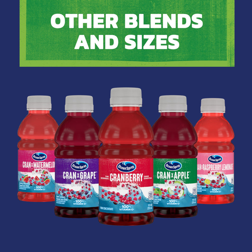 Ocean Spray Cran-Apple juice pour for quick refreshment.