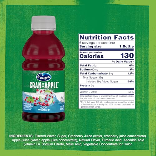 Store display of Ocean Spray Cran-Apple for easy selection at checkout.