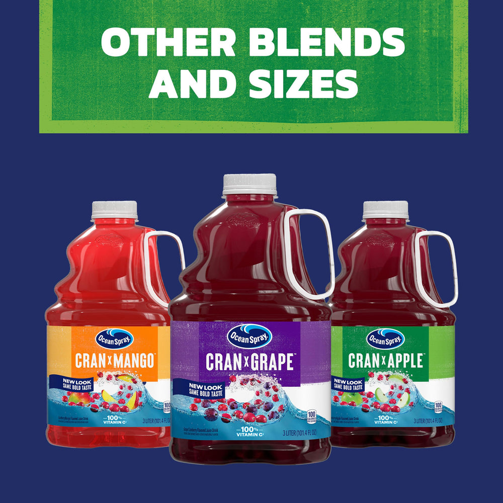 Ocean Spray Cran-Apple mixer set suggests adding tart depth to cocktails and mocktails.