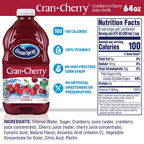 Cran-Cherry being poured into a glass for a tart, refreshing sip