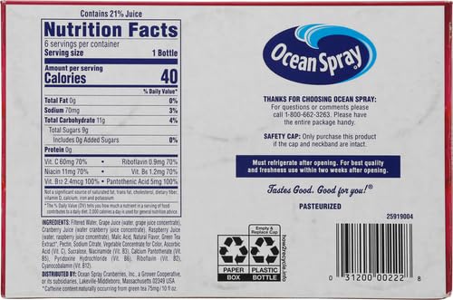 Ocean Spray Cran-Energy bottle pour capturing a quick pick-me-up during a busy morning