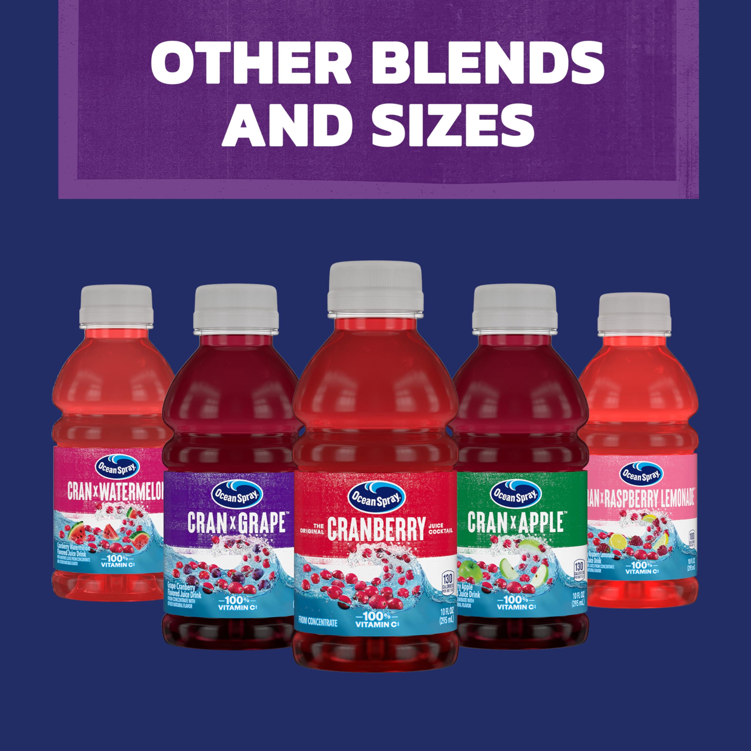 Chilled Ocean Spray Cran-Grape in the fridge ready to drink.