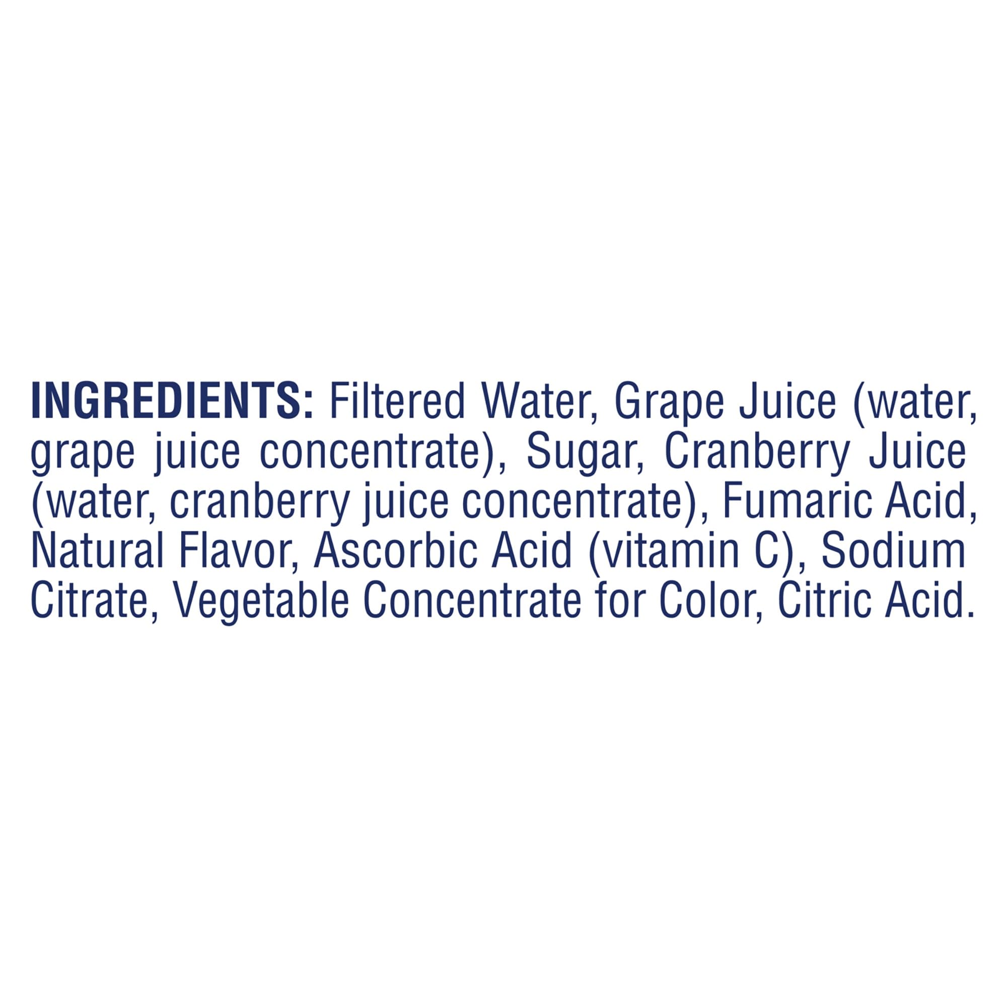 Ocean Spray Cran-Grape close-up showing rich flavor profile and natural ingredients.