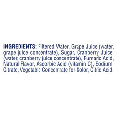 Ocean Spray Cran-Grape close-up showing rich flavor profile and natural ingredients.