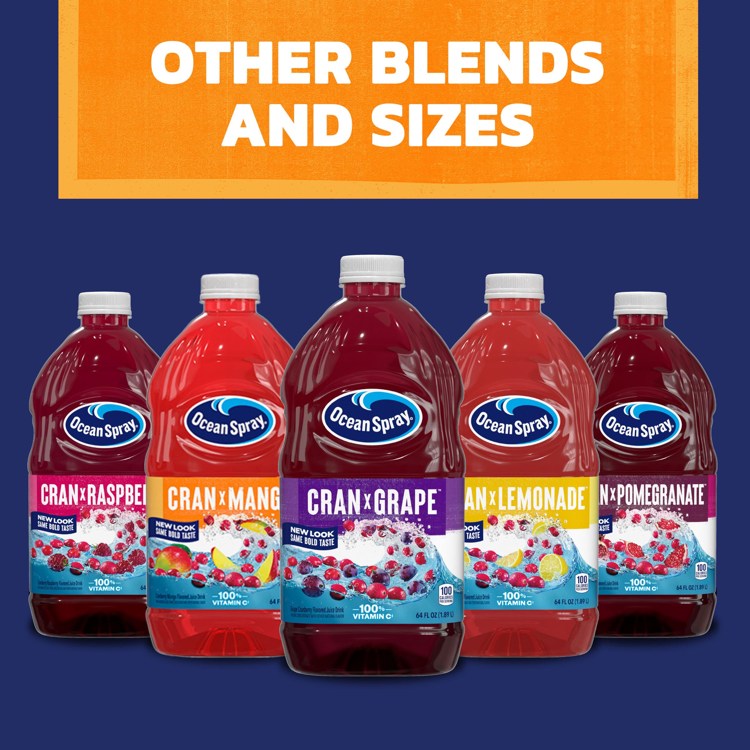 Ready-to-pour Ocean Spray Cran-Mango offers convenient hydration on the go