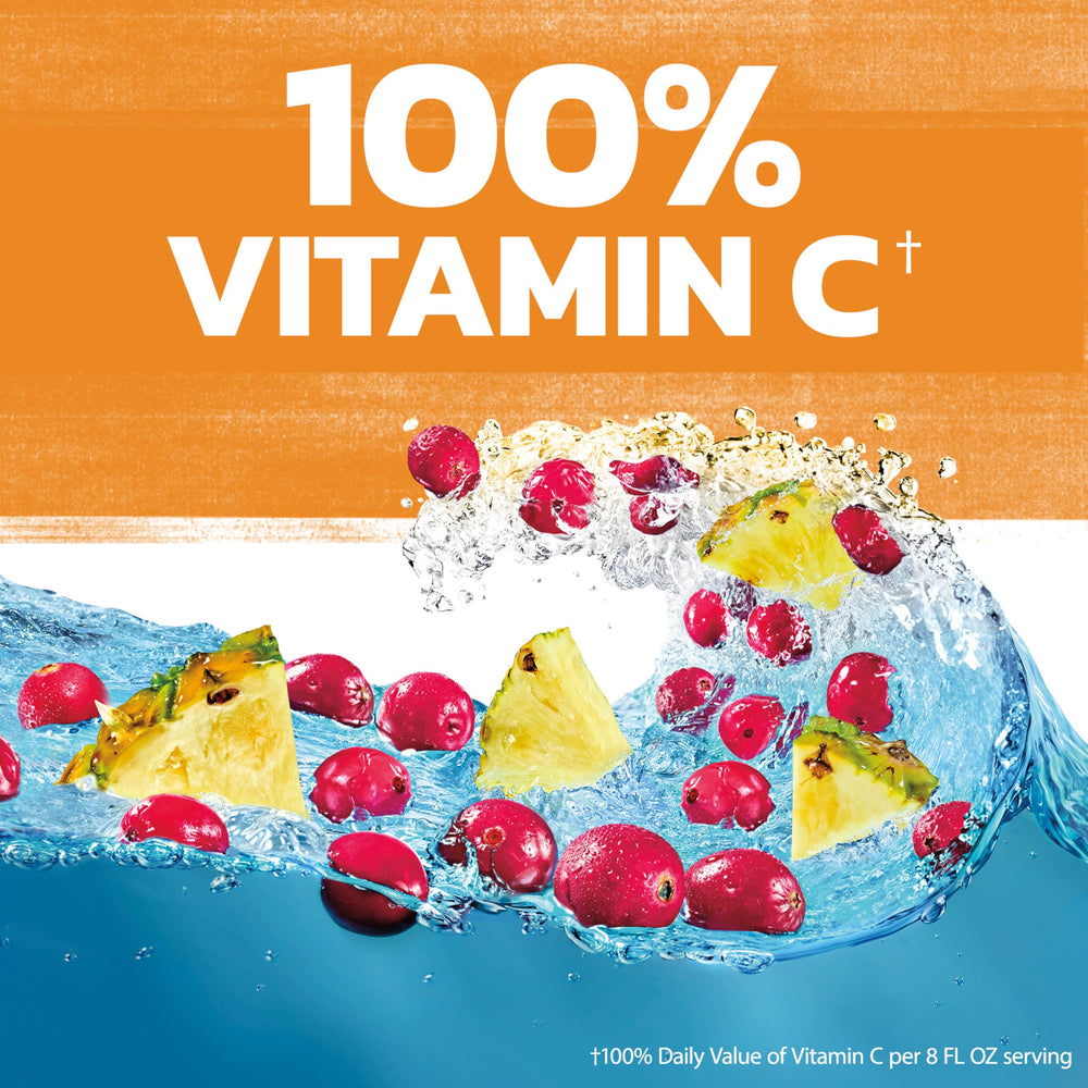 Ocean Spray Cran-Pineapple real juice concentrate label signals bold flavor