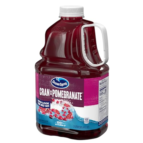 Ocean Spray Cran-Pomegranate glass with straw invites casual sipping and flavor pairing.