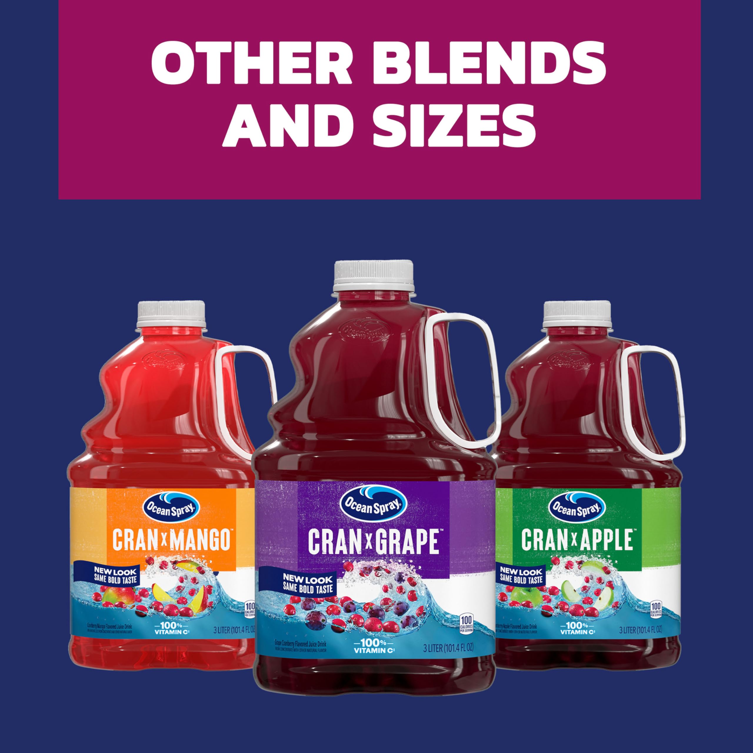 Ocean Spray Cran-Pomegranate ice pops suggest a cool frozen treat.
