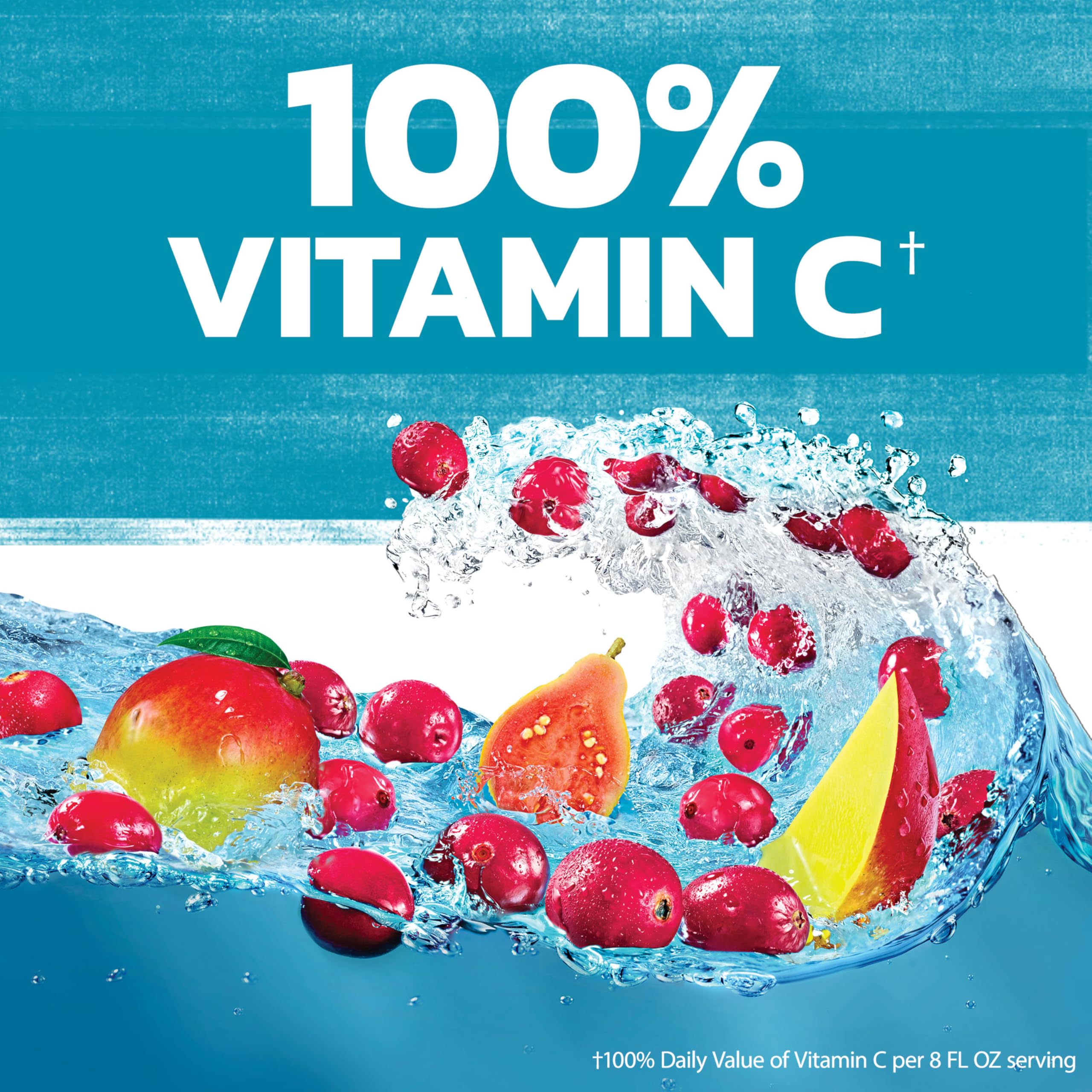 Ocean Spray Cran-Tropical vitamin-C boost visible on label.