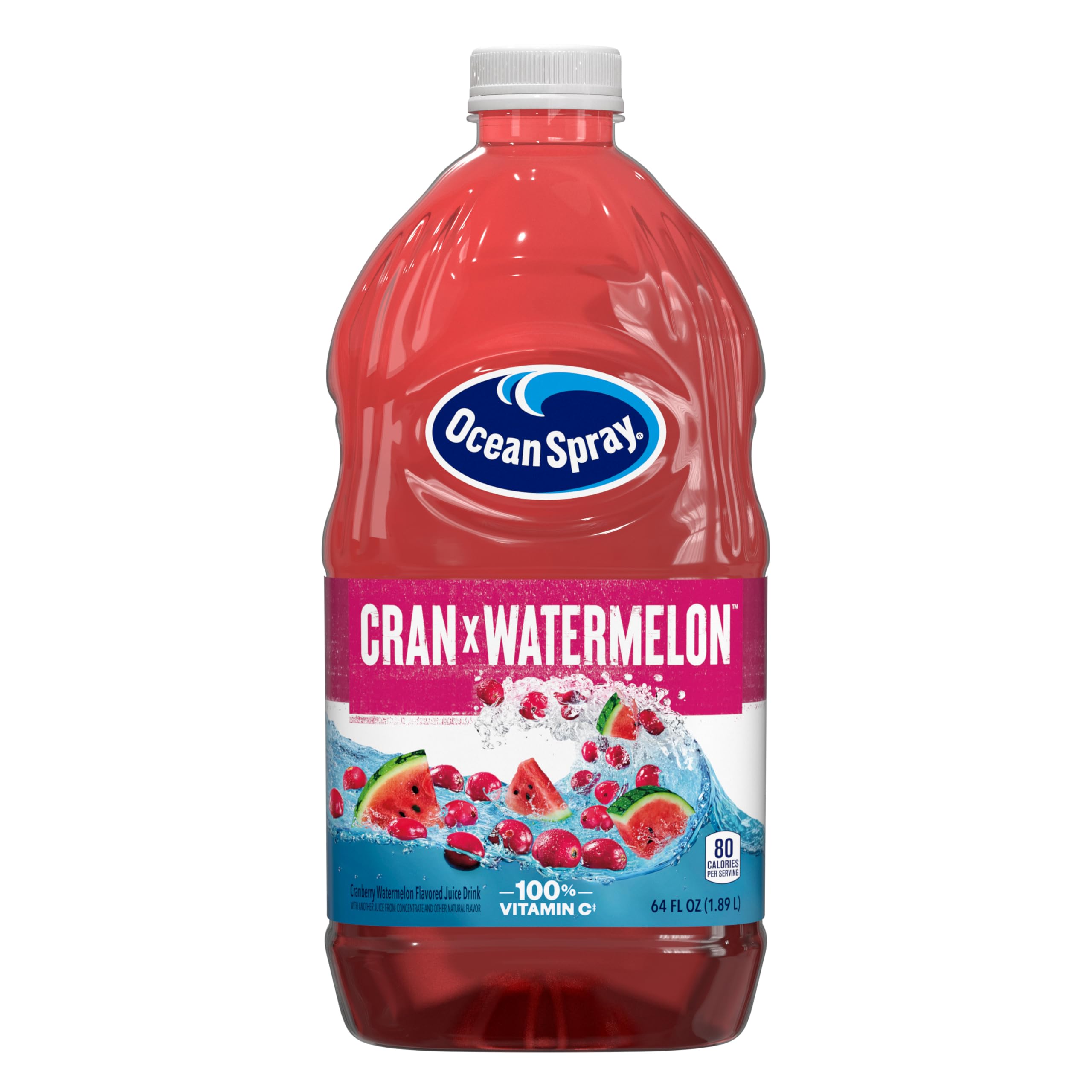 Ocean Spray Cran-Watermelon bottle 64oz ready for a refreshing sip
