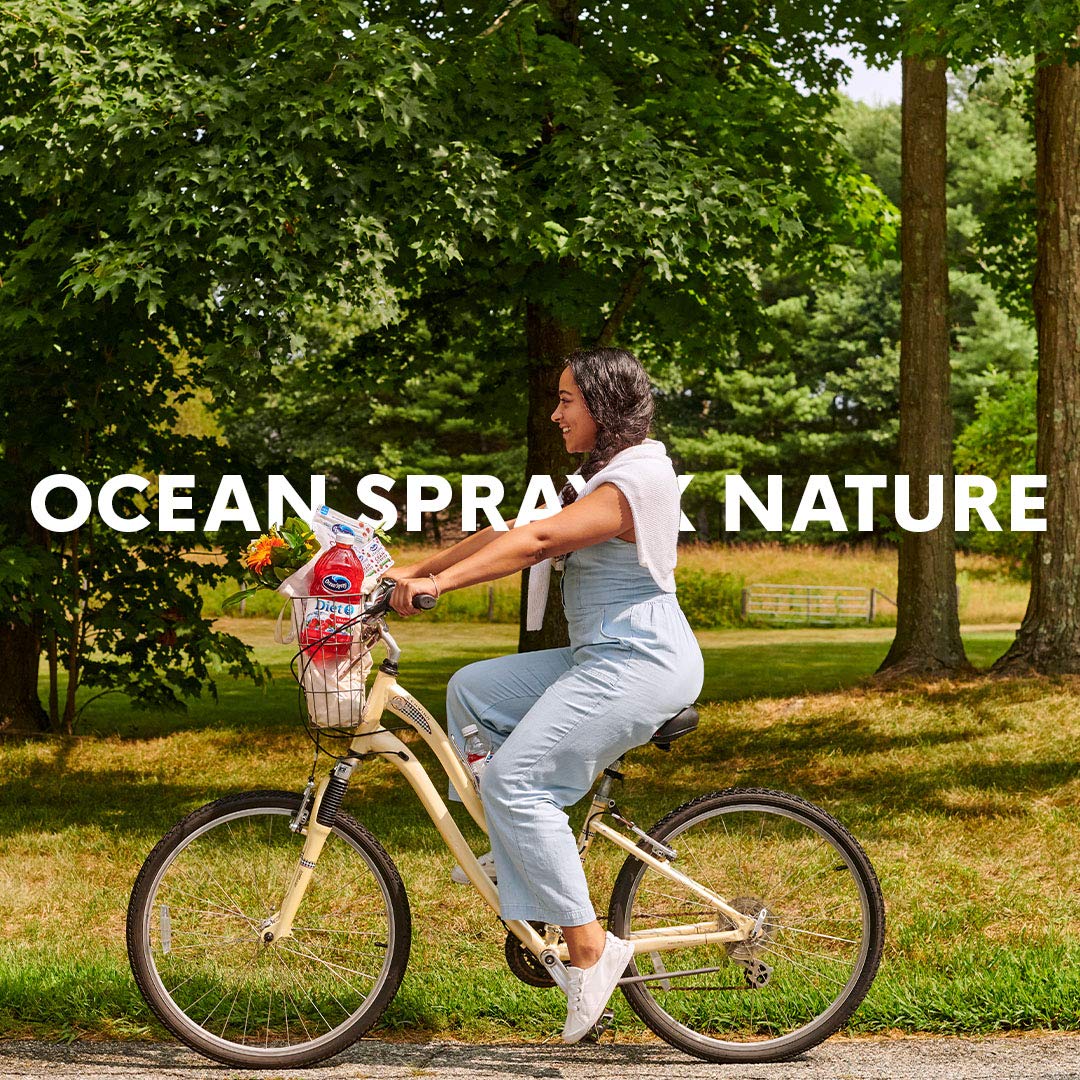 Pouring Ocean Spray Cran50 juice concentrate to emphasize bold flavor.