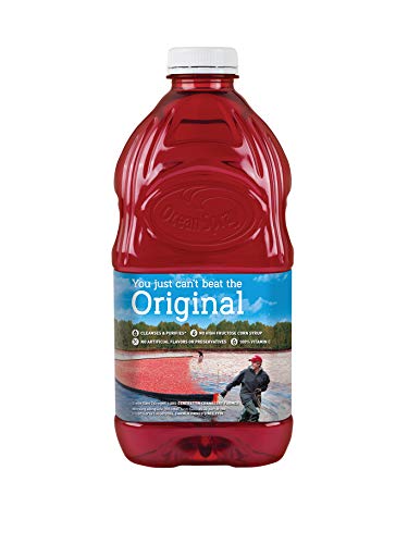 Ocean Spray Cranberry Juice with Calcium label highlights bone-supporting calcium.