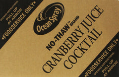 Ocean Spray Cranberry Juice Cocktail Cups opened showing convenient single-serve packaging.