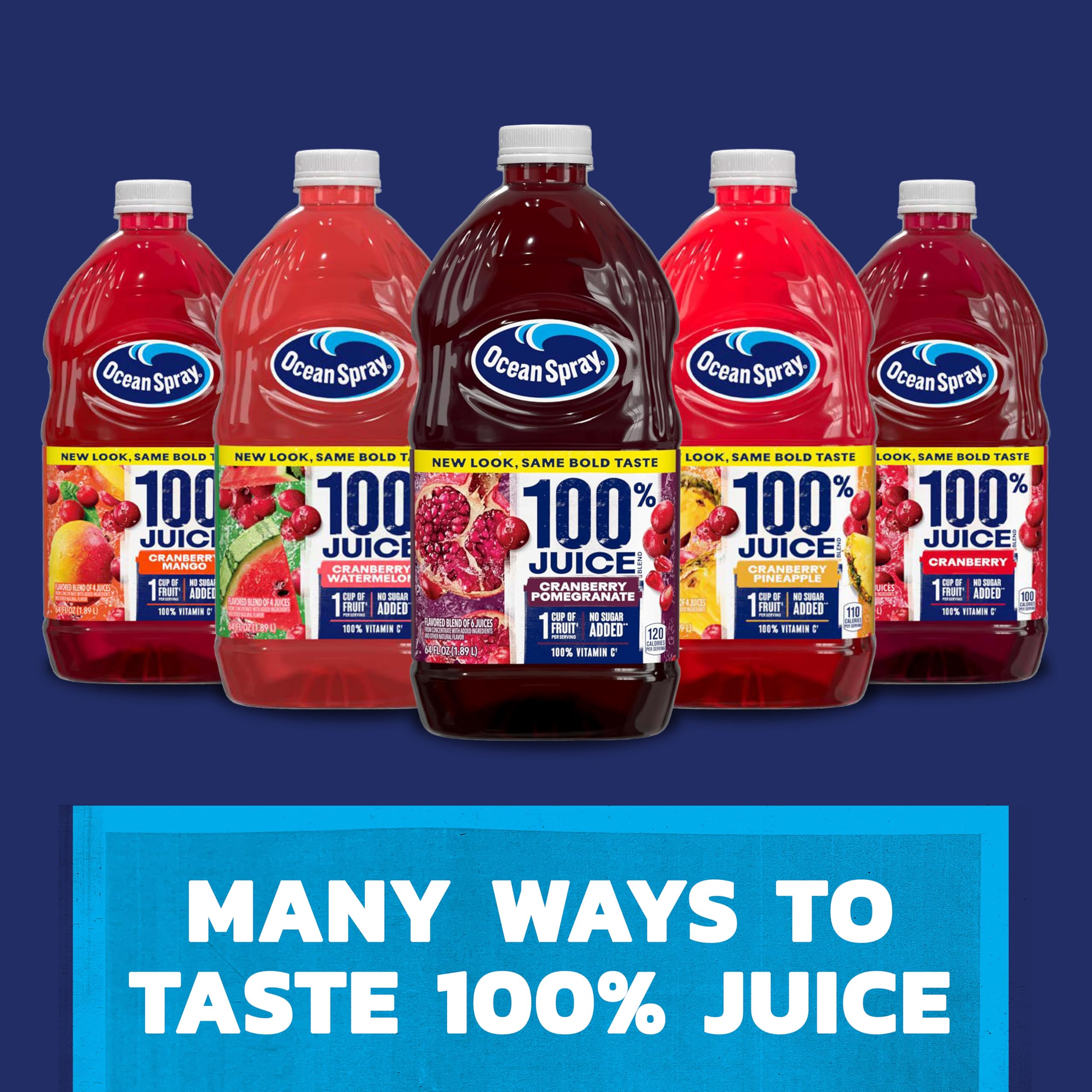 Nutrition facts highlight vitamin C in Ocean Spray cranberry juice