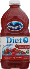Ocean Spray Diet Cran-Cherry bottle side showing 64 oz size for family hydration