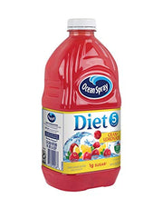 Pouring Ocean Spray Diet Cran-Lemonade into a glass, crisp cranberry-lemonade taste