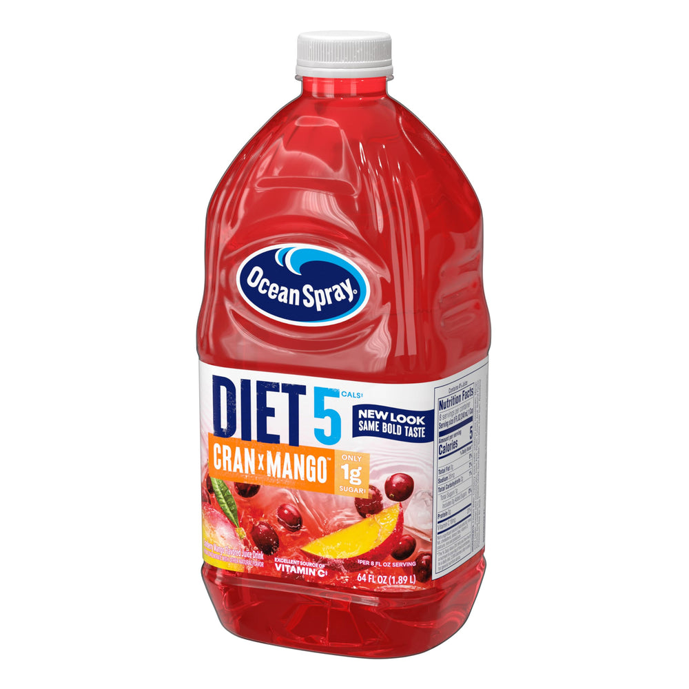 Cranberry-mango blend profile of Ocean Spray Diet Cran-Mango.