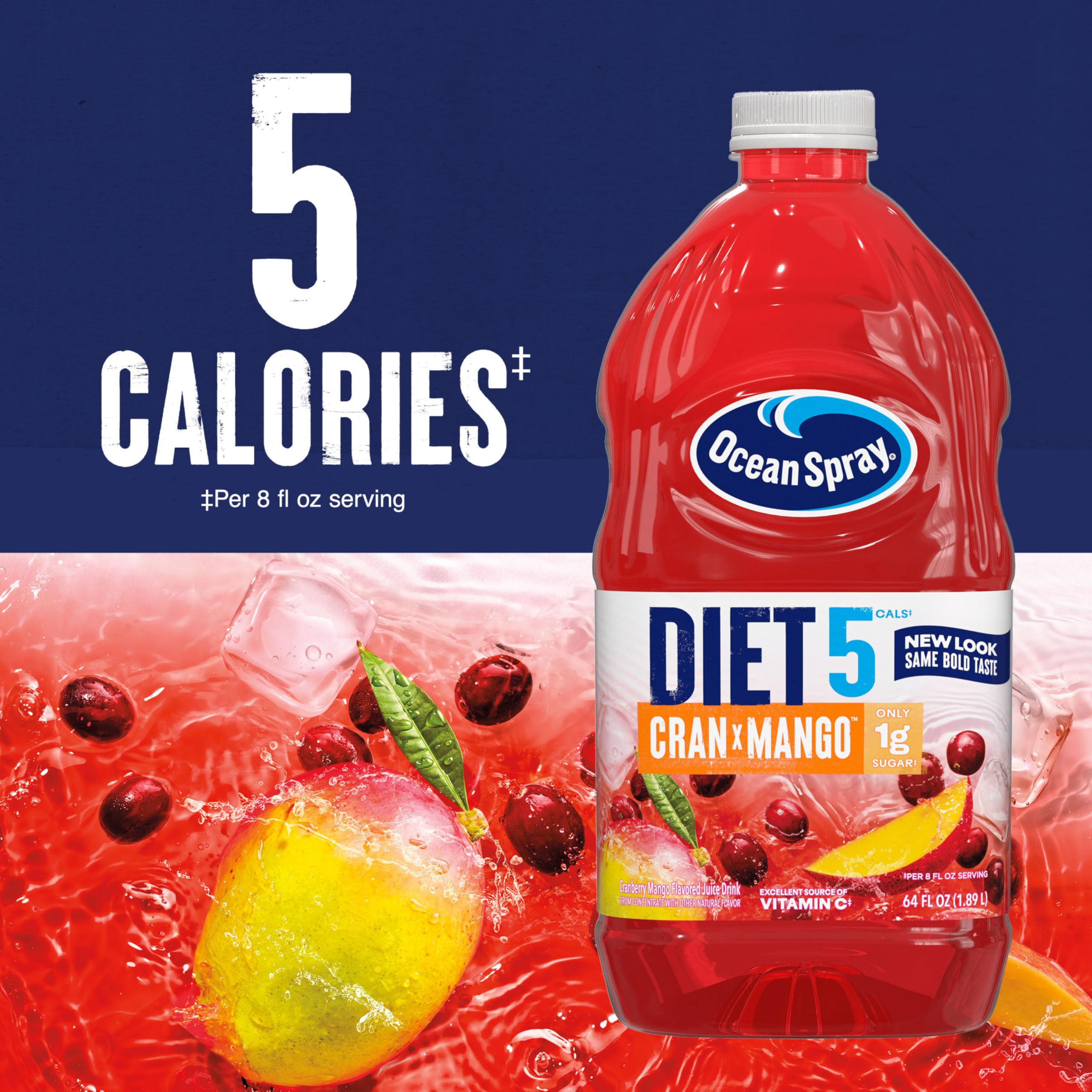 Ocean Spray Diet Cran-Mango used as a versatile cocktail mixer.