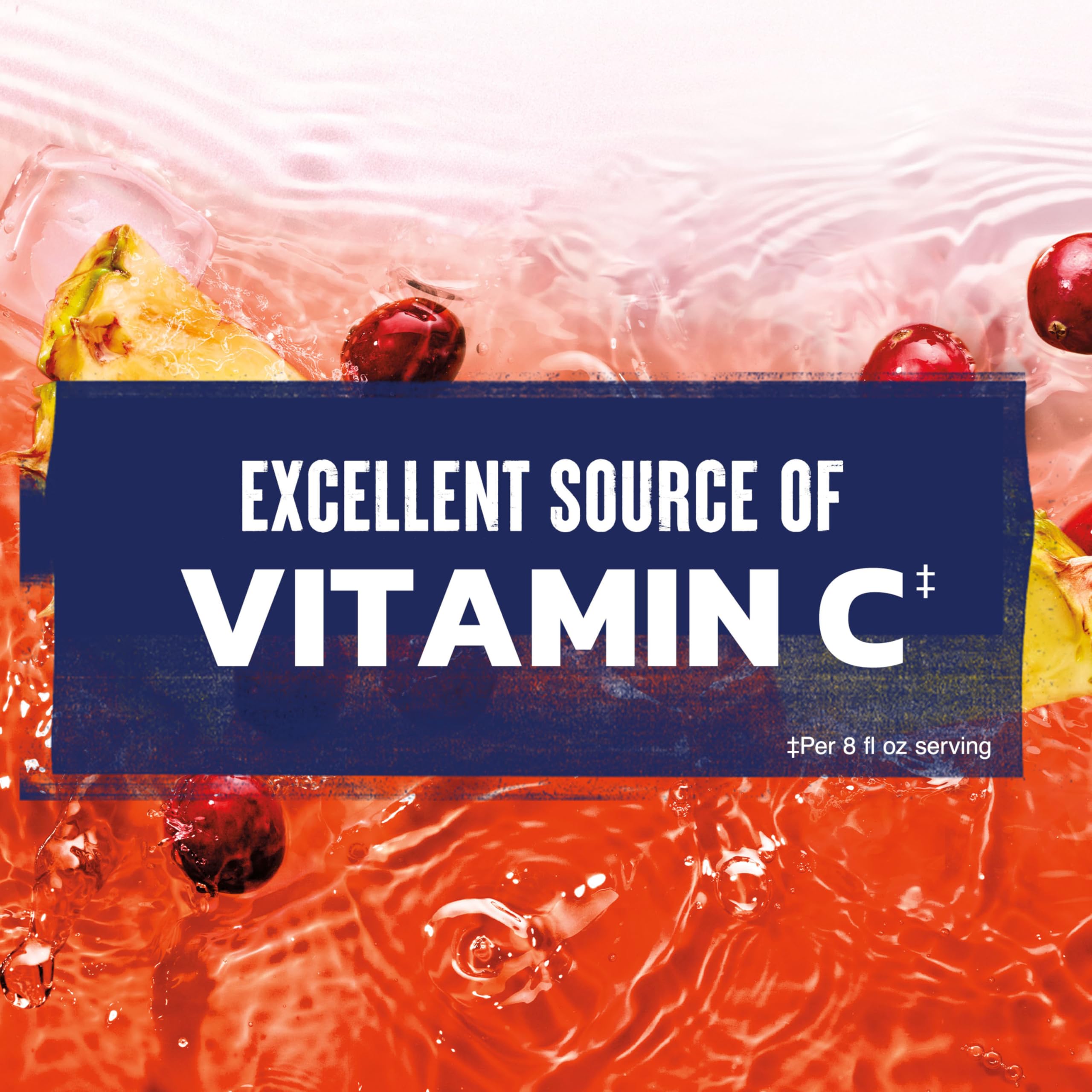 Ocean Spray Diet Cran-Pineapple vitamin C content supports daily nutrition.