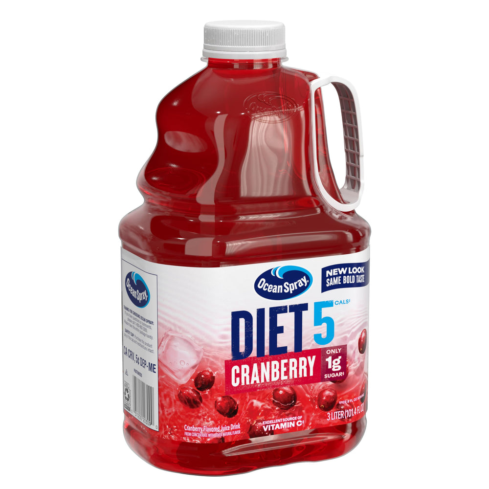 Ocean Spray Diet Cranberry Juice Drink 3-liter bottle delivers value for family sharing.