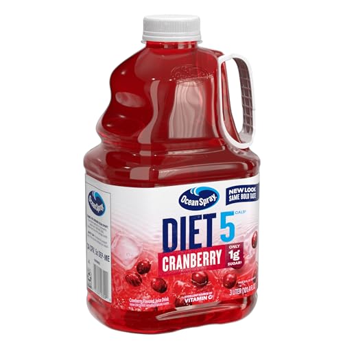 Ocean Spray Diet Cranberry Juice Drink pour reveals a vibrant cranberry hue and refreshing aroma.