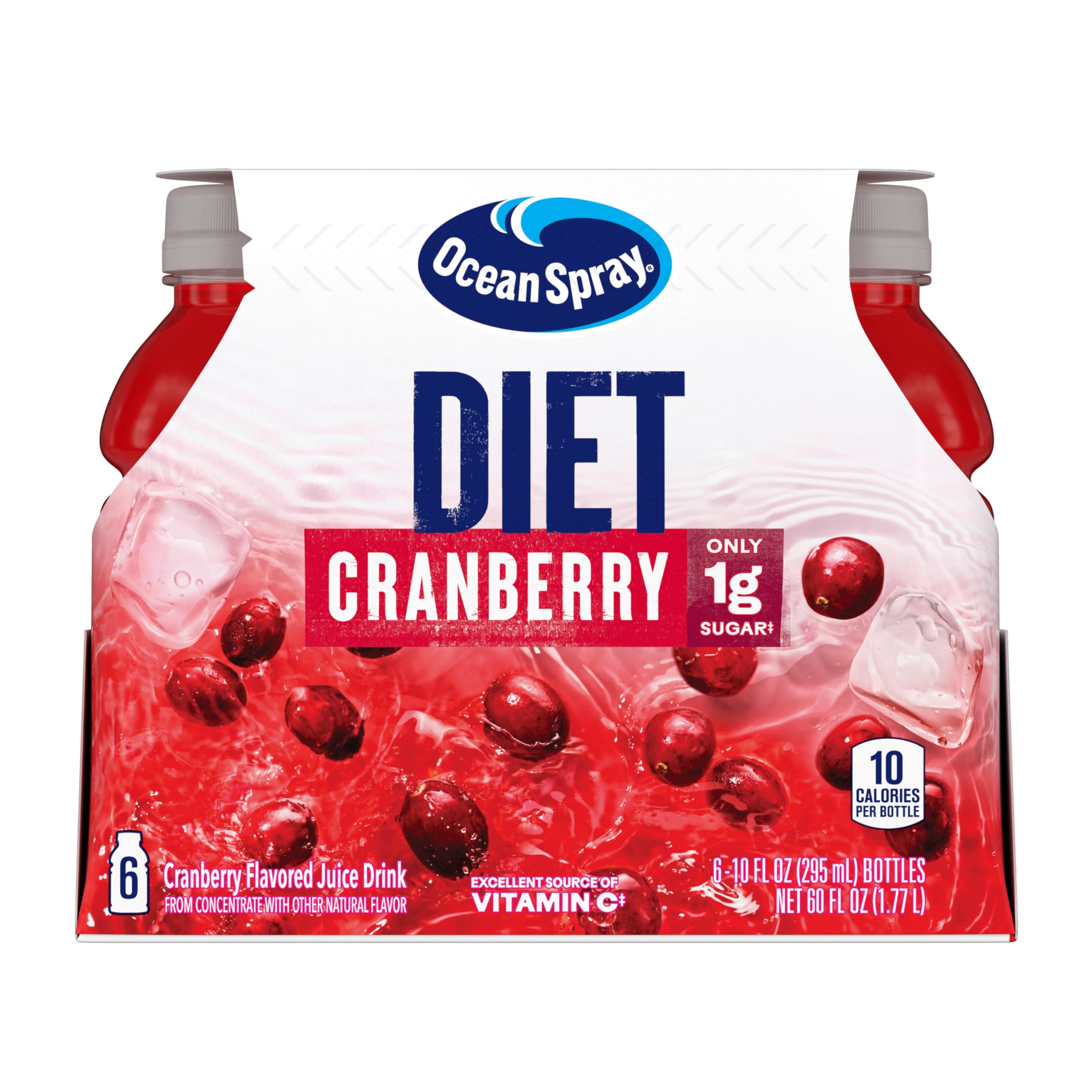 Ocean Spray Diet Cranberry Juice Serving Idea suggests versatile uses.