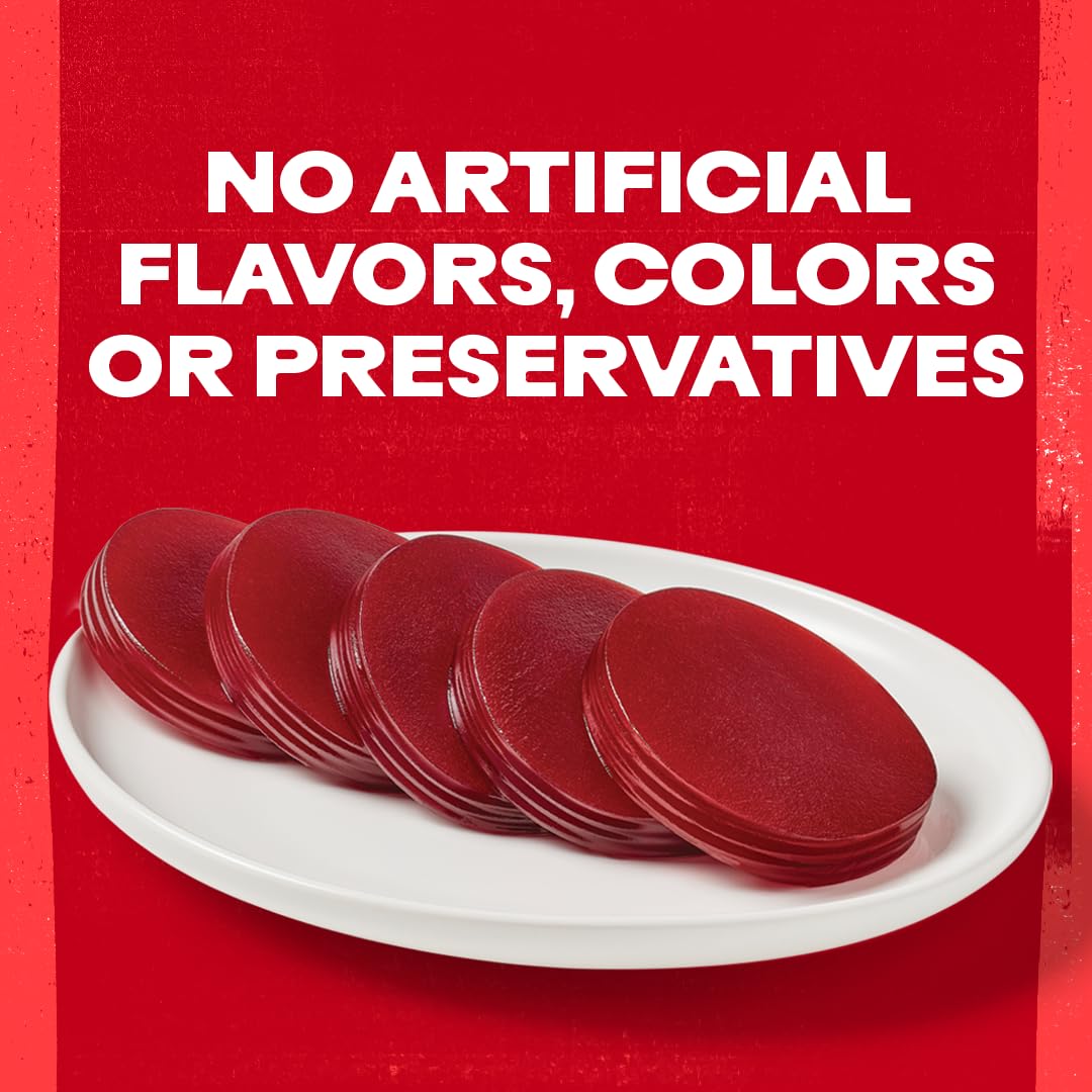 Ocean Spray Jellied Cranberry Sauce spoonful highlighting gluten-free appeal