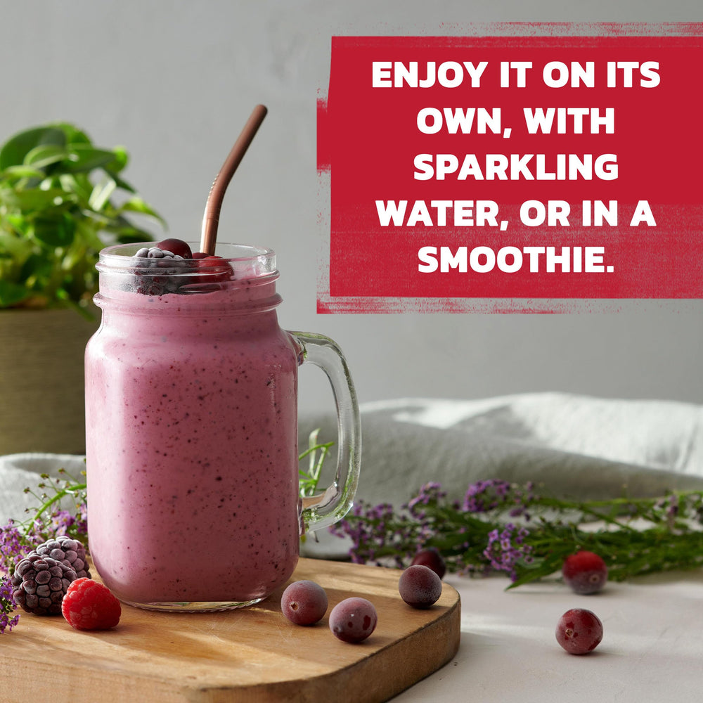 Ocean Spray cranberry juice mixer idea for cocktails and mocktails.