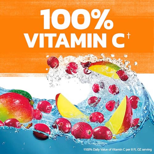 Nutrition facts displayed on Ocean Spray Cran-Mango bottle to inform choices