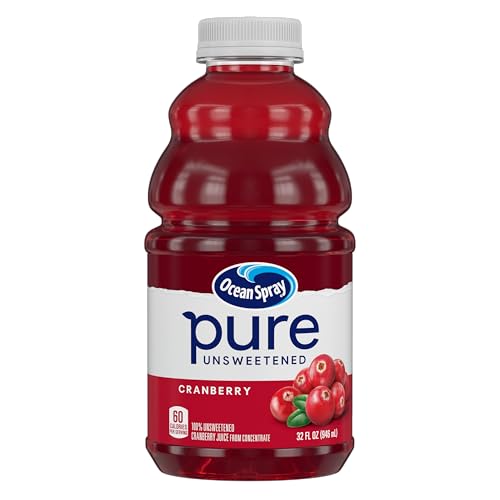 Ocean Spray Cranberry juice glass shows vibrant tartness ideal for smoothies.