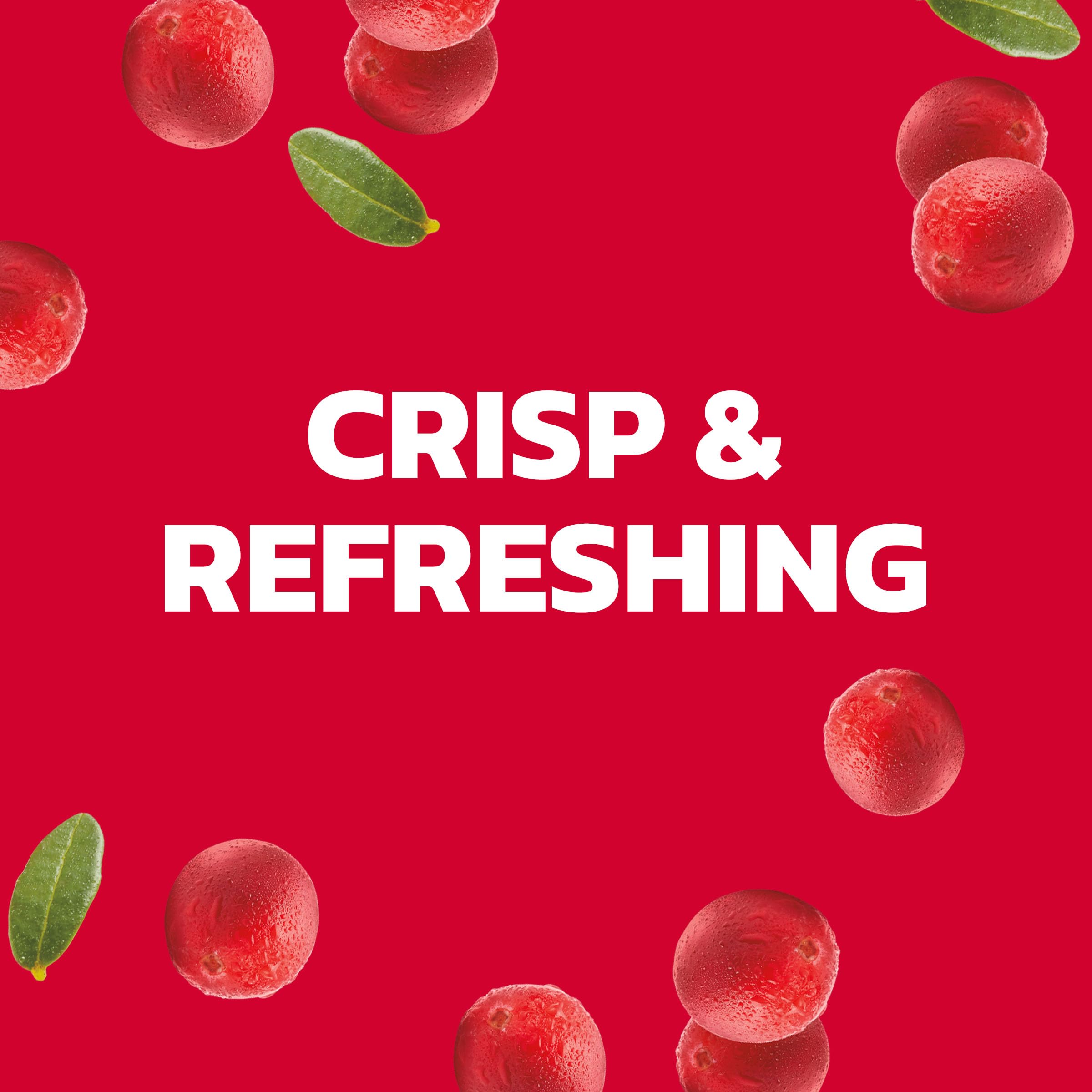 Ocean Spray Sparkling Diet Cranberry mixer setup suggests versatile use in cocktails.