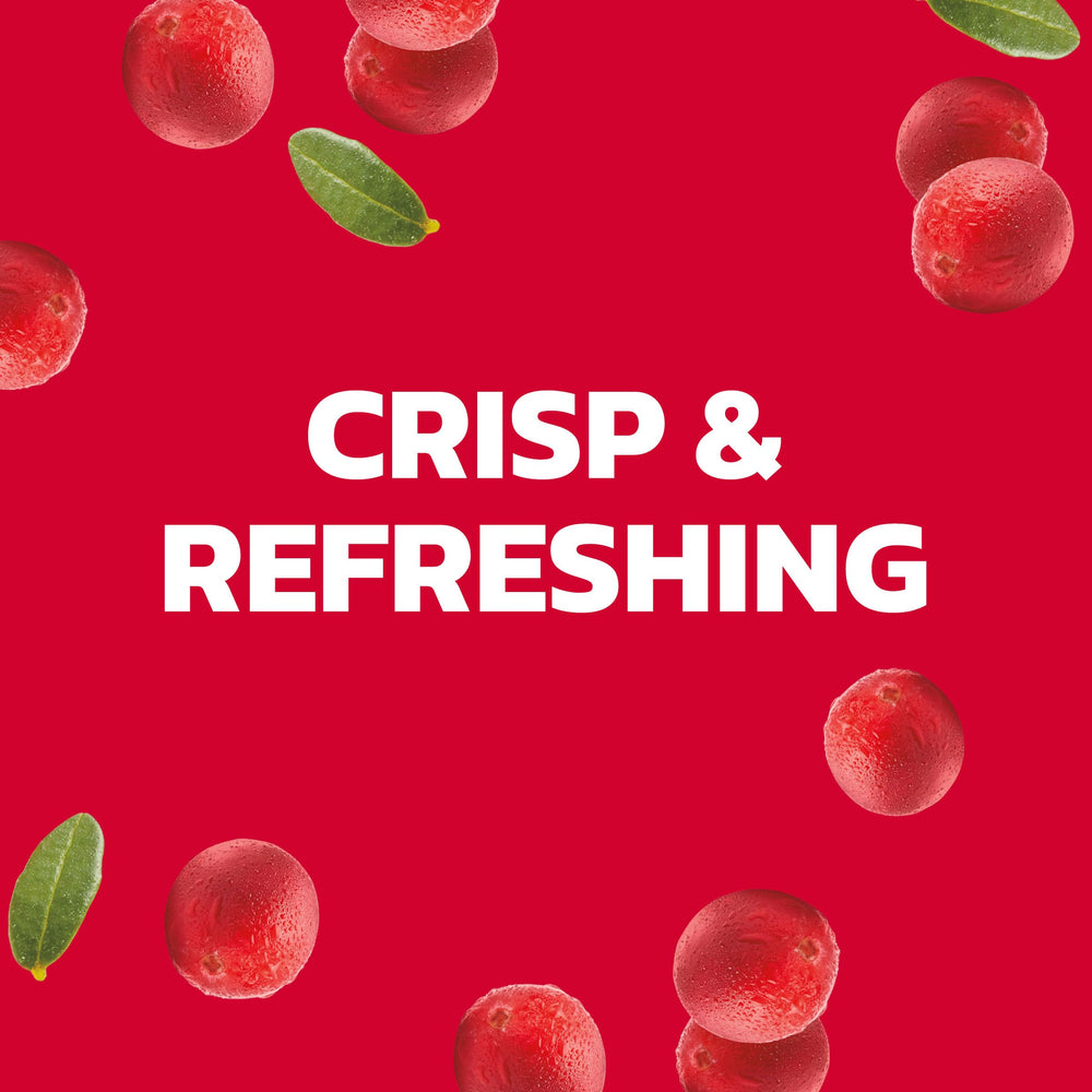 Ocean Spray Sparkling Diet Cranberry mixer setup suggests versatile use in cocktails.
