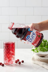 Ocean Spray juice in a glass with a smoothie or cocktail